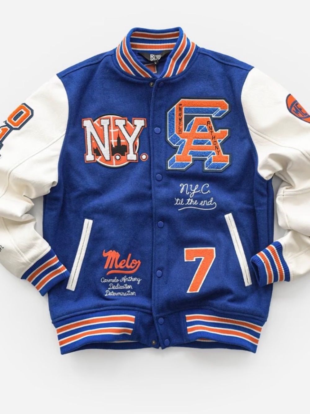 Roots of Flight C. ANTHONY NEW YORK BLUE VARSITY JACKET